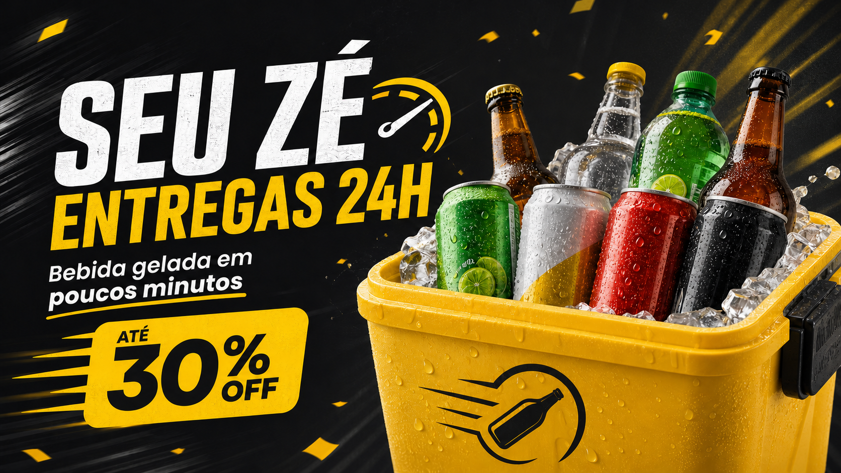 Seu Zé Entregas 24h — bebida gelada em poucos minutos